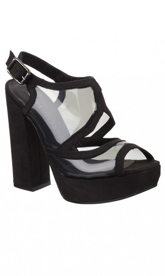 River Island SS12 Black Chunky Heels