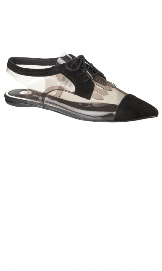 River Island SS12 Black Felt Sandals