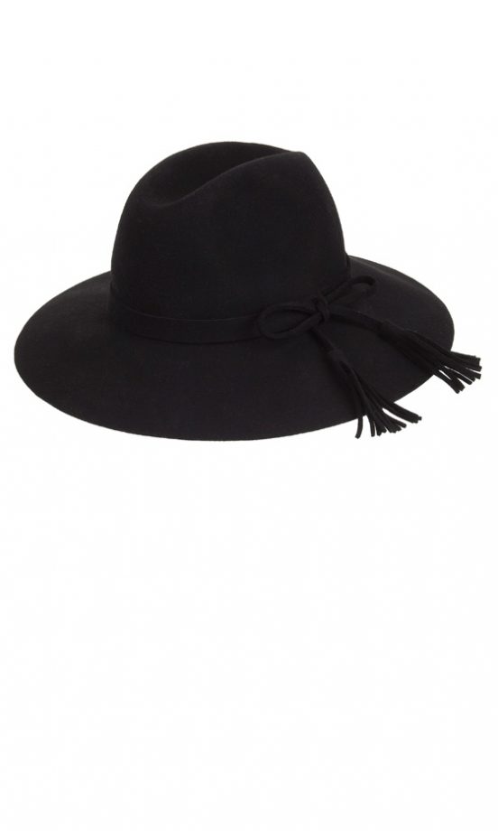 River Island SS12 Black Fringed Hat