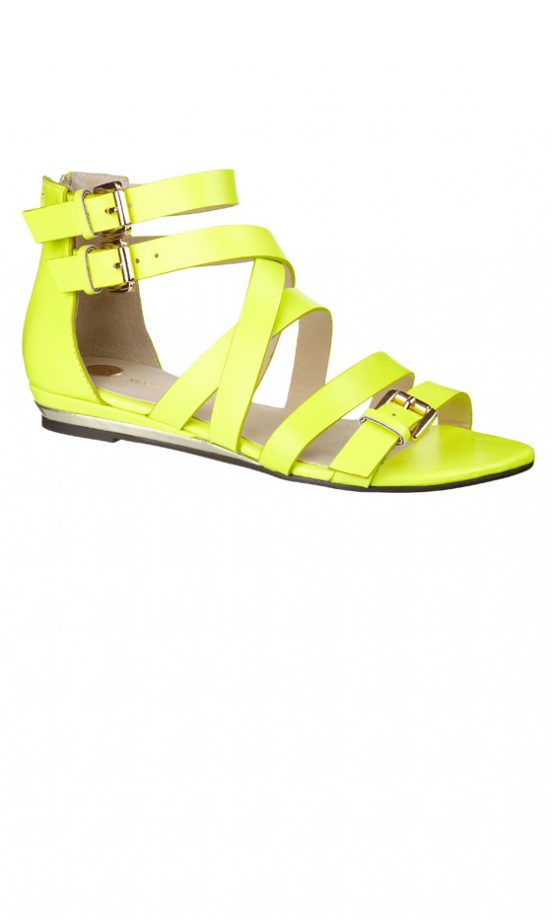 River Island SS12 Bright Green Strappy Sandals