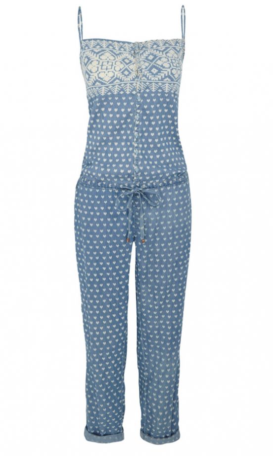 River Island SS12 Cute Blue Polka Dot Jumpsuit