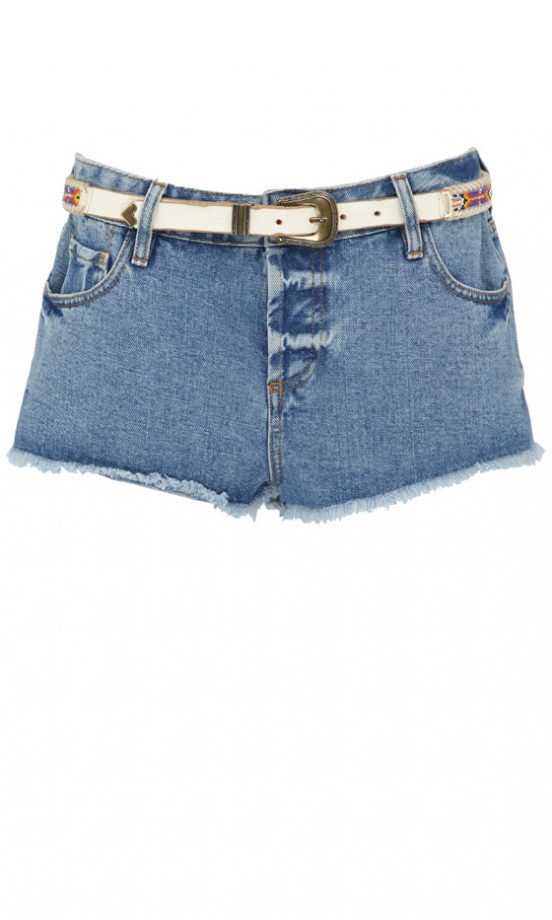 River Island SS12 Denim Shorts With Belt