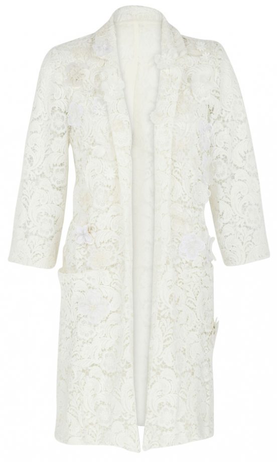 River Island SS12 Floral White Blazer