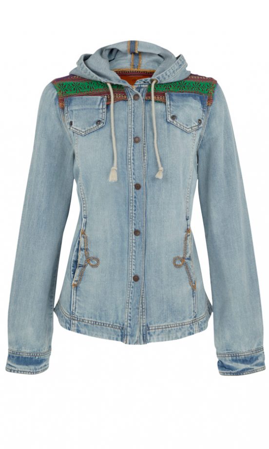 River Island SS12 Hooded Denim Jacket