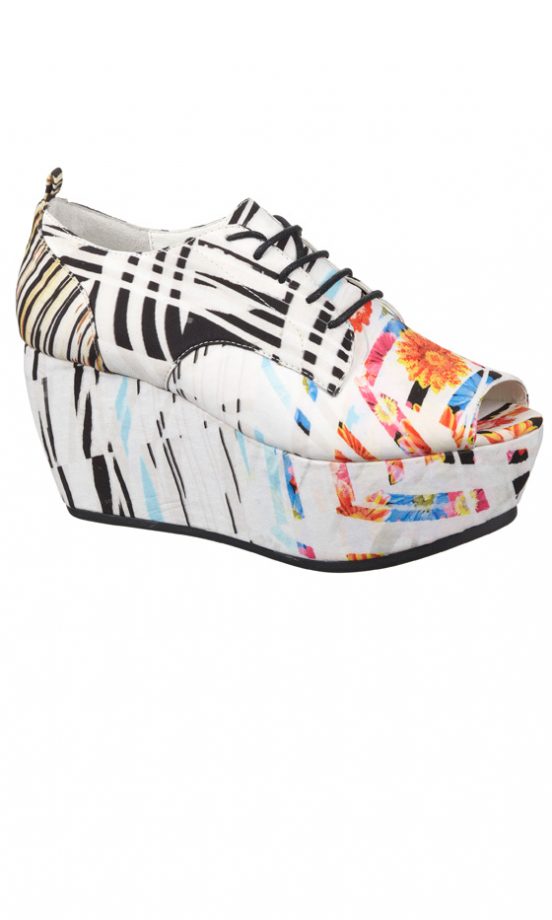 River Island SS12 Multi Coloured Peep Toe Shoes