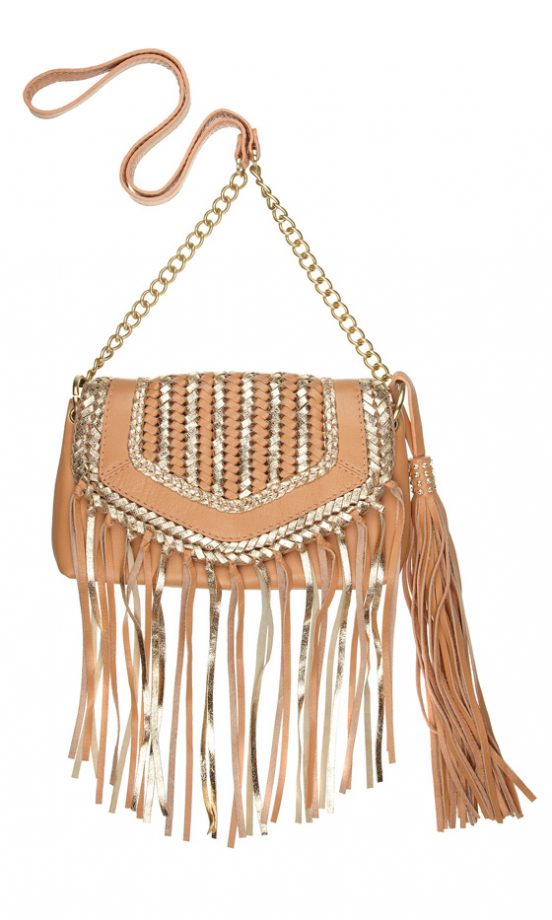 River Island SS12 Peach Tassel Bag
