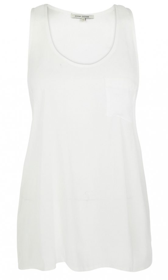 River Island SS12 Simple White Tee