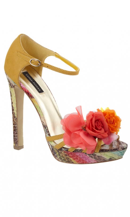 River Island SS12 Snakeskin Floral Heel
