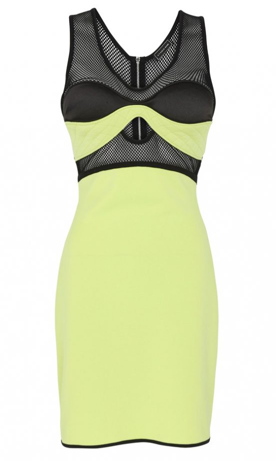 River Island SS12 Yellow And Black Dress