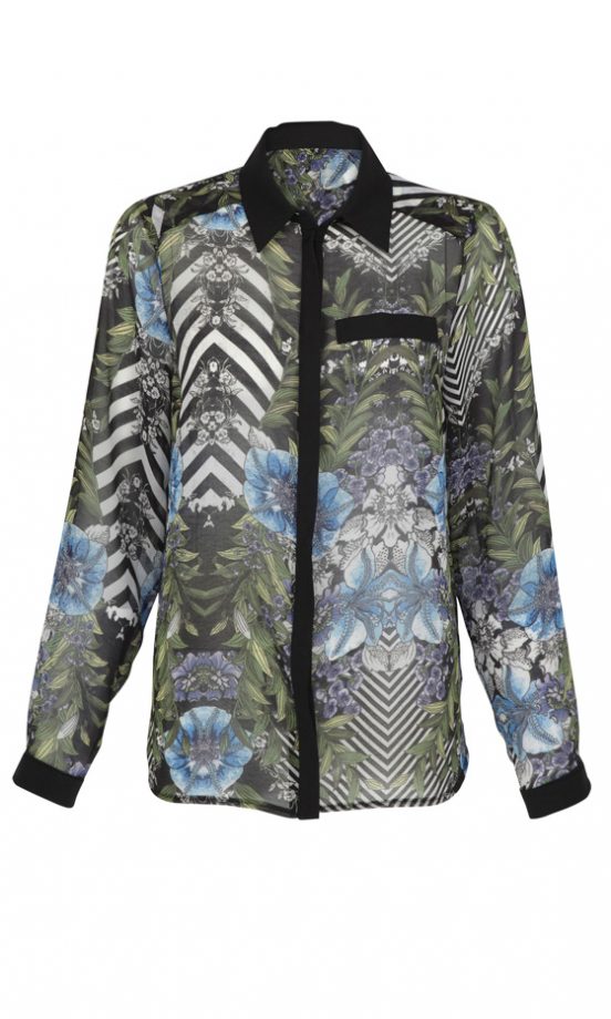 River Island SS12 Zebra Print Blouse