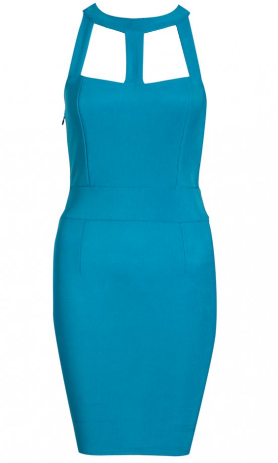 Boohoo SS12 Blue Bodycon Dress