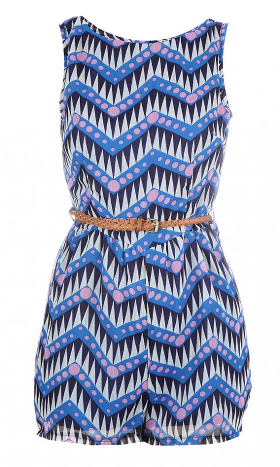 Missguided SS12 Blue Print Dress