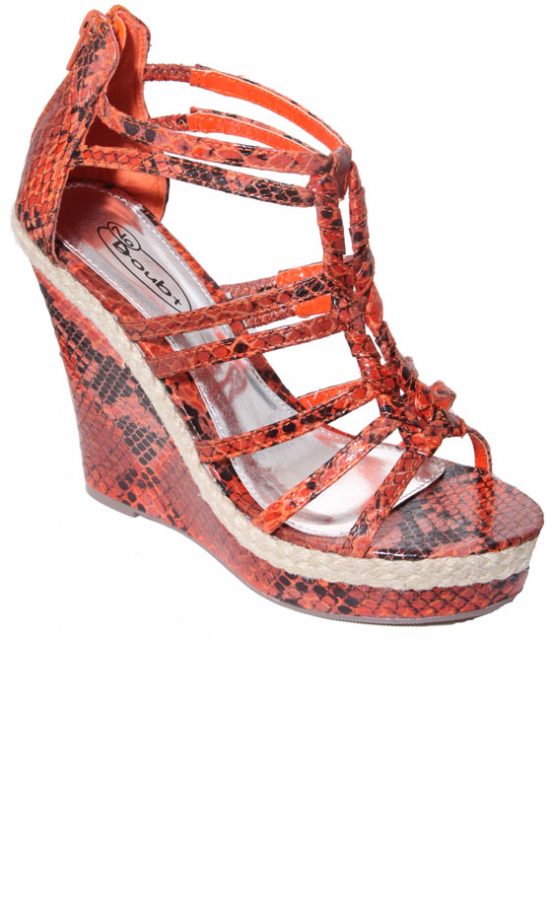 Owntherunway SS12 Snakeskin Wedge Sandal
