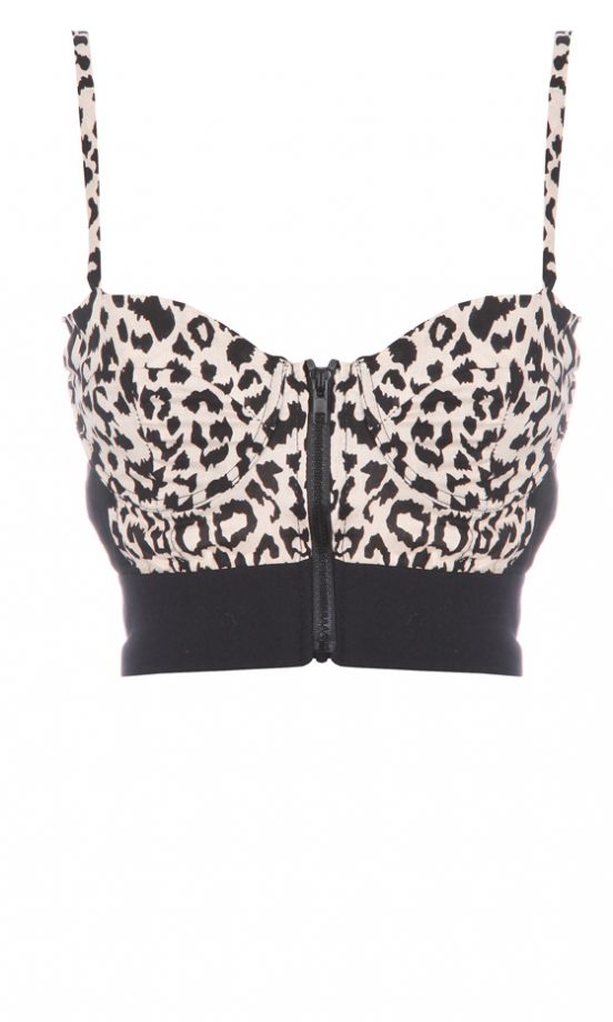 Missguided SS12 Leopard Crop Top