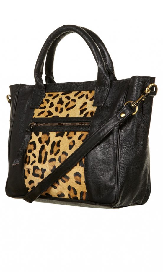 Topshop Leopard Print Leather Holdall, £68