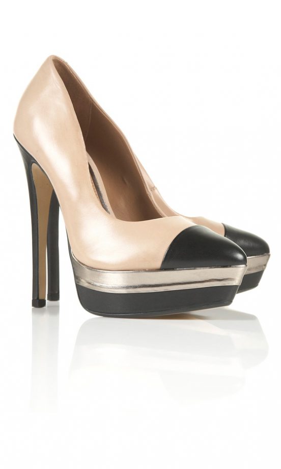 Topshop Premium Contrast Toecap Platforms, £80
