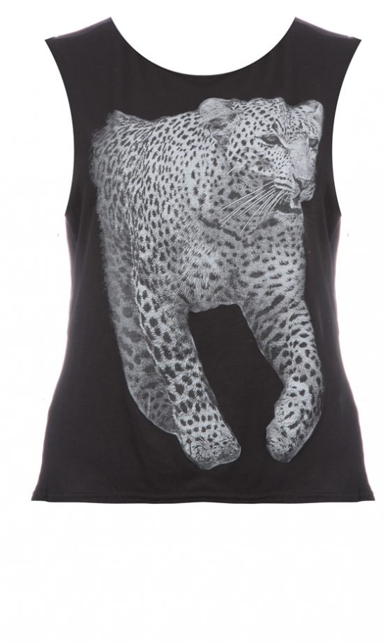 Missguided SS12 Black Vest Top