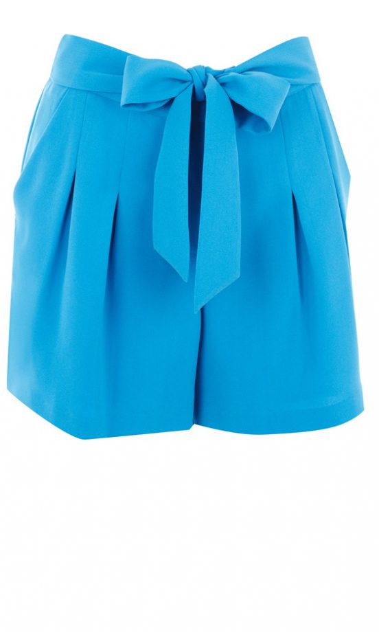 Warehouse Blue Belted Shorts, £38