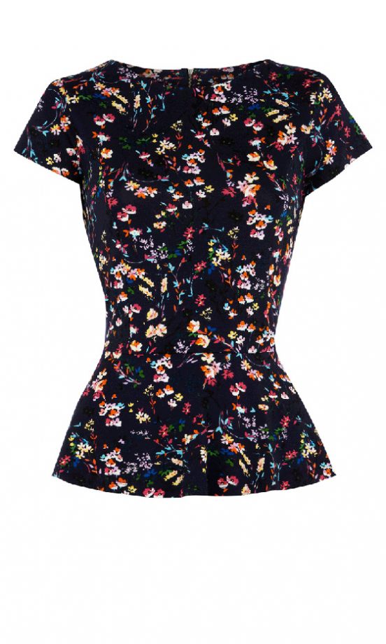 Warehouse Floral Peplum Top, £25