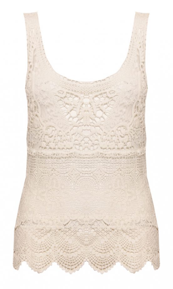 Owntherunway SS12 White Lace Top