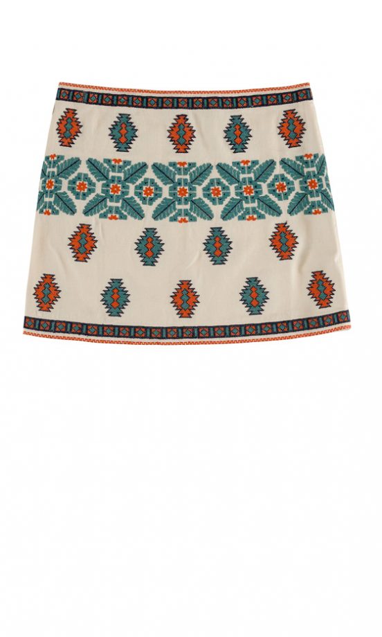 Zara SS12 Aztec Print Skirt