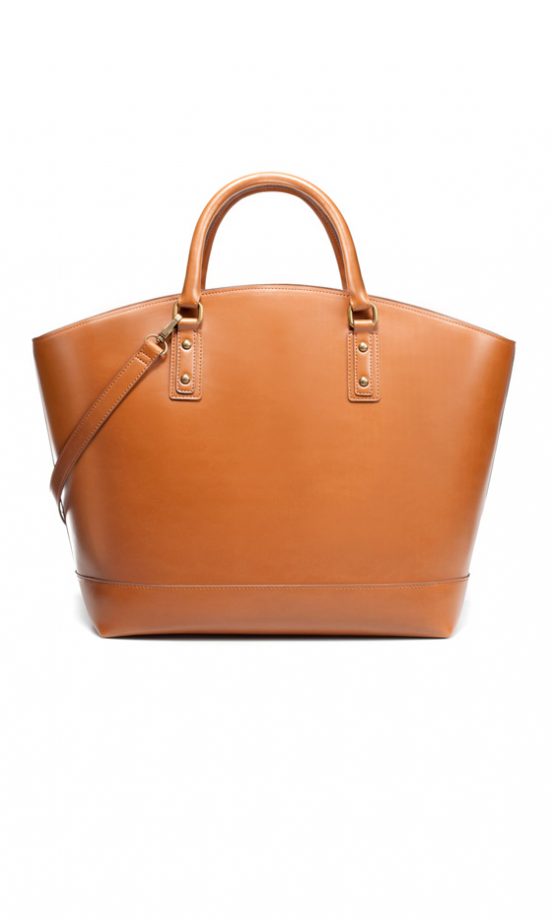Zara SS12 Brown Leather Bag