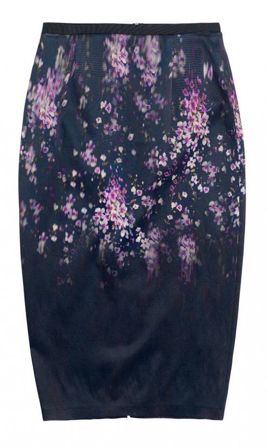 Zara SS12 Dark Floral Skirt