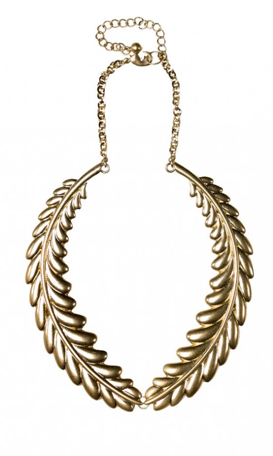 Zara SS12 Gold Leaf Necklace