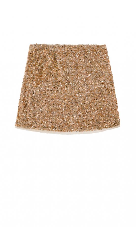 Zara SS12 Gold Sequin Skirt