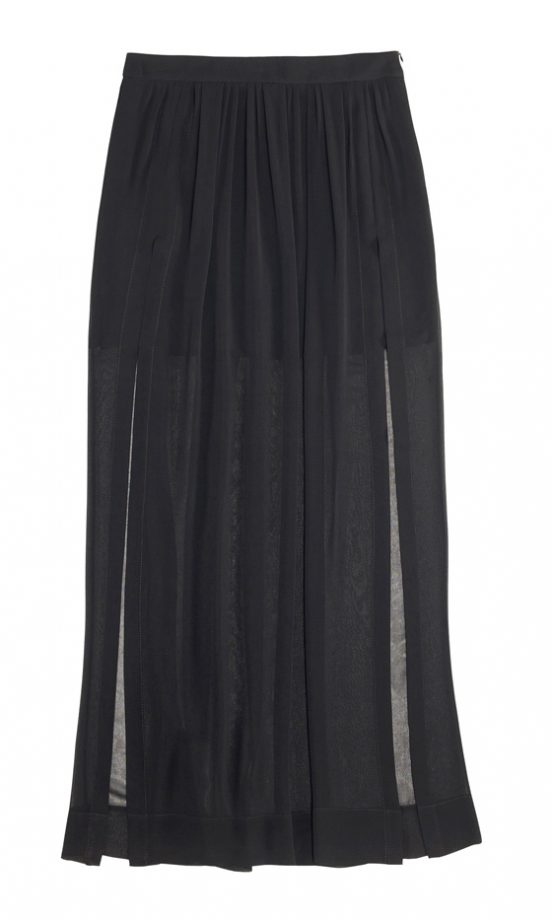 Zara SS12 Maxi Black And Grey Skirt