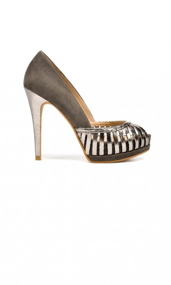 Zara SS12 Metallic Detail Heels