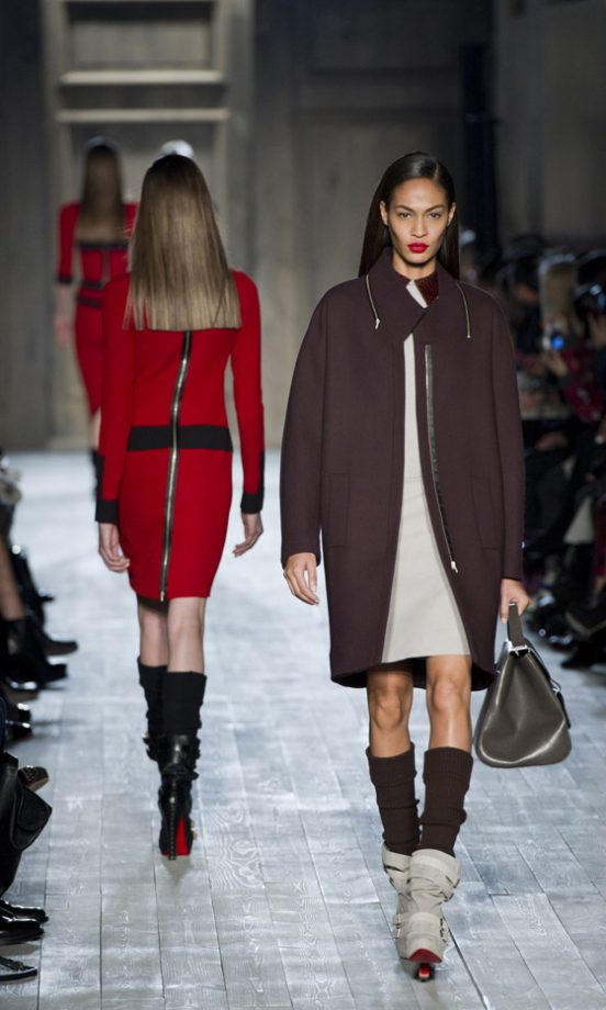 Models At Victoria Beckham's Fashion Show AW12