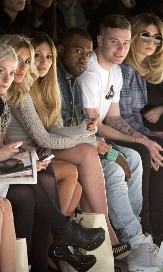 Portia Freeman, Mollie King, Zara Martin, Kanye West And Nicola Roberts At The Mark Fast Fashion Show AW12