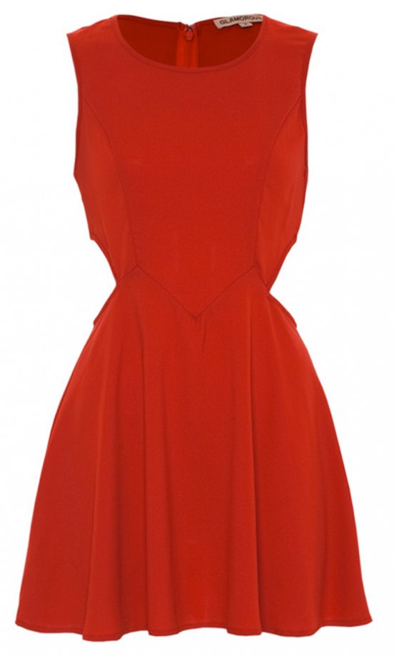 A|Wear Red Peep Hole Dress, £27