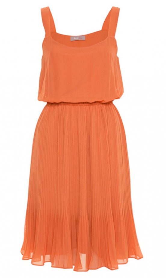 A|Wear Orange Pleated Strappy Dress, £40
