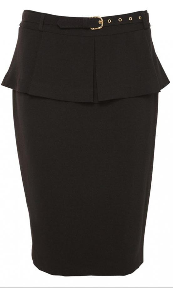 A|wear Black Ashley Peplum Pencil Skirt, £40