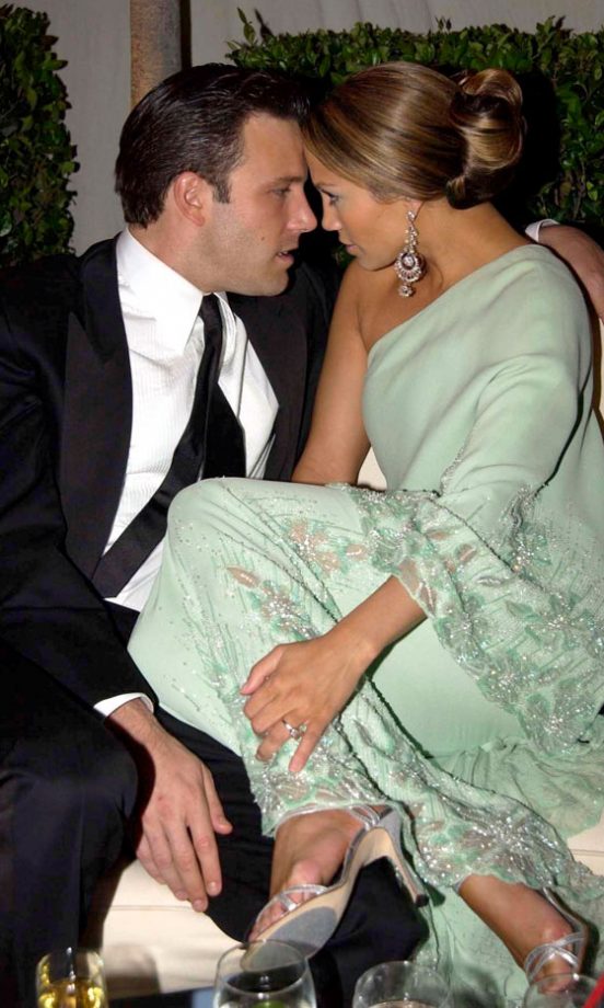 Jennifer Lopez And Ben Affleck At The Vanity Fair Oscars Party, The Academy Awards 2003