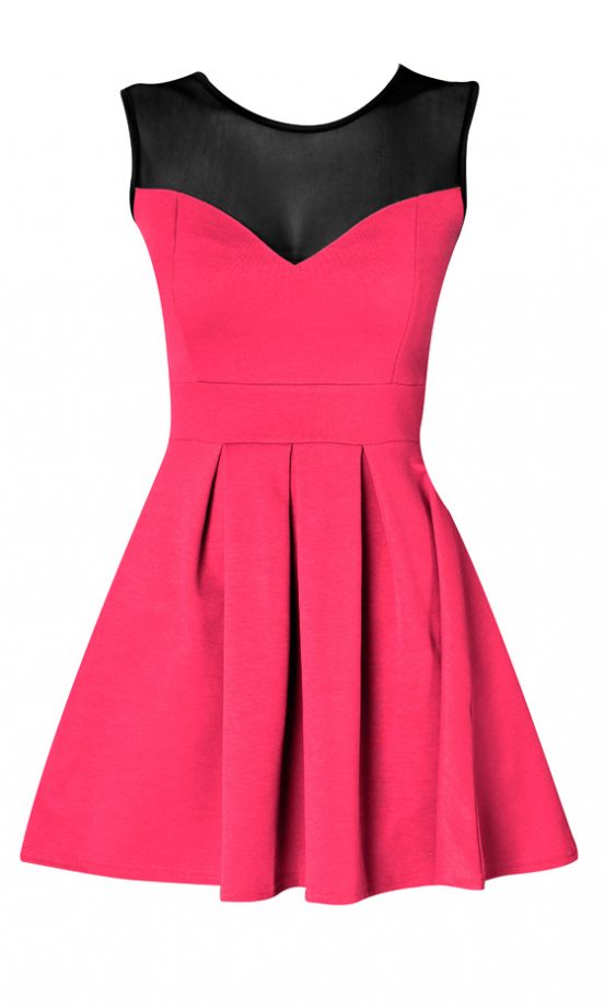 Boohoo Pink Skater Dress, £20