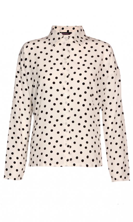 Boohoo Spotted Blouse, £12