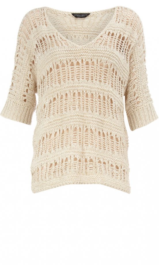 Dorothy Perkins Metallic Voop Jumper, £32