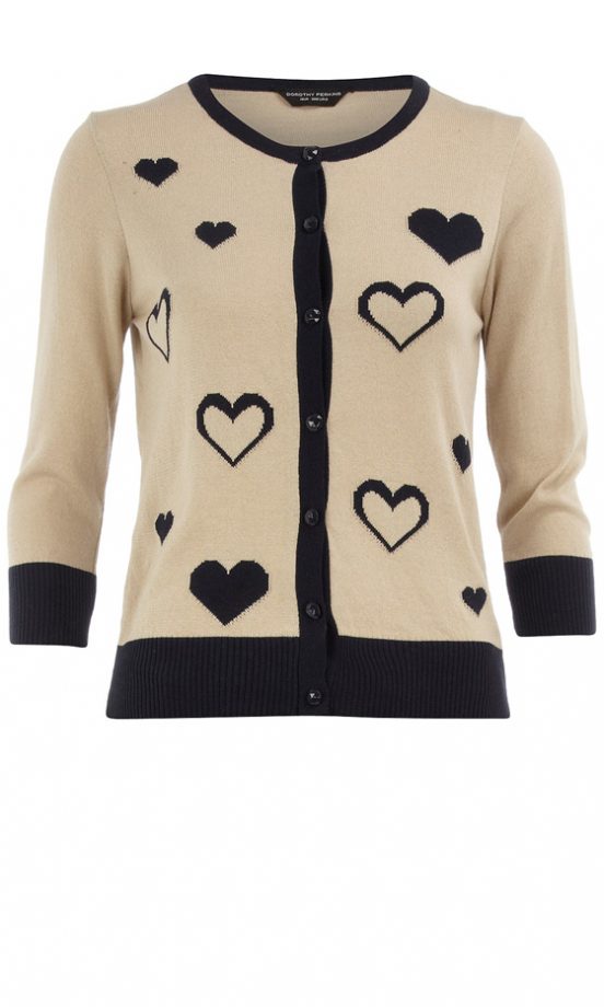 Dorothy Perkins Neutral Intarsia Cardigan, £28
