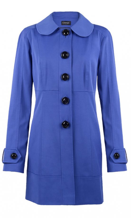 George At Asda Formal Blue Mac, £25