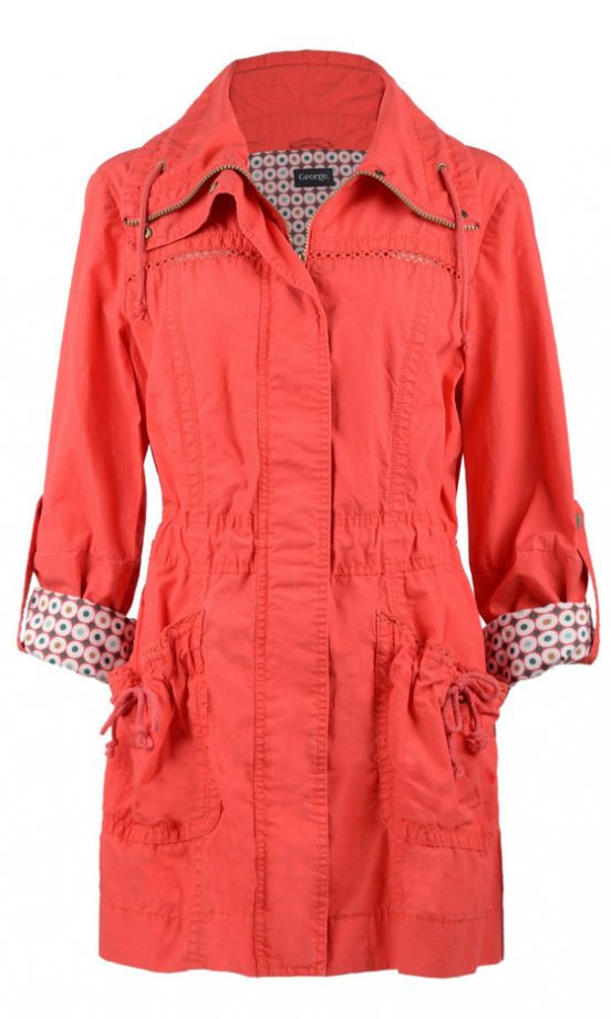George At Asda Poplin Parka Coat, £25