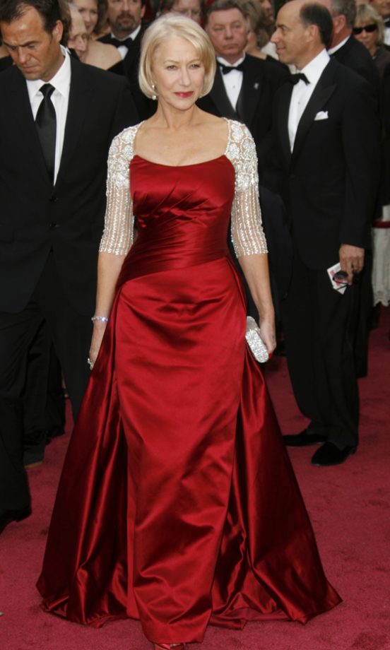 Helen Mirren Wearing Georges Chakra At The Oscars, 2008