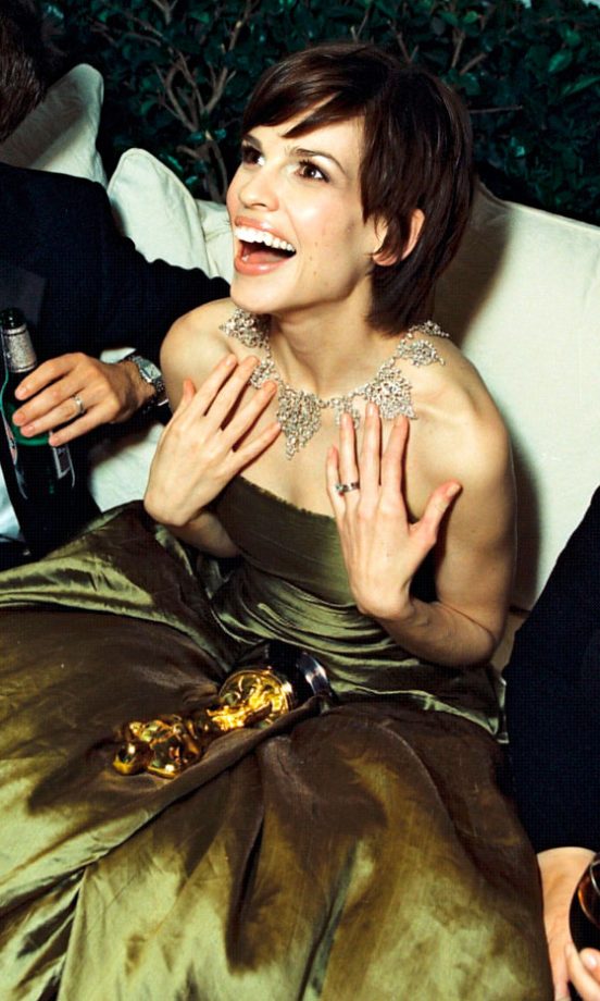 Hilary Swank At The Vanity Fair Oscars Party, 2000