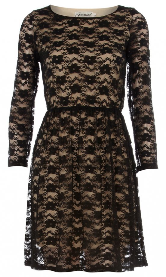 Jasmine At Dorothy Perkins Black Lace Dress, £28