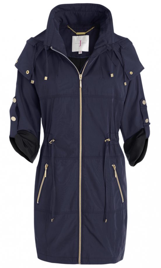 J by Jasper Conran At Debenhams Navy Drawstring Waist Parka, £85