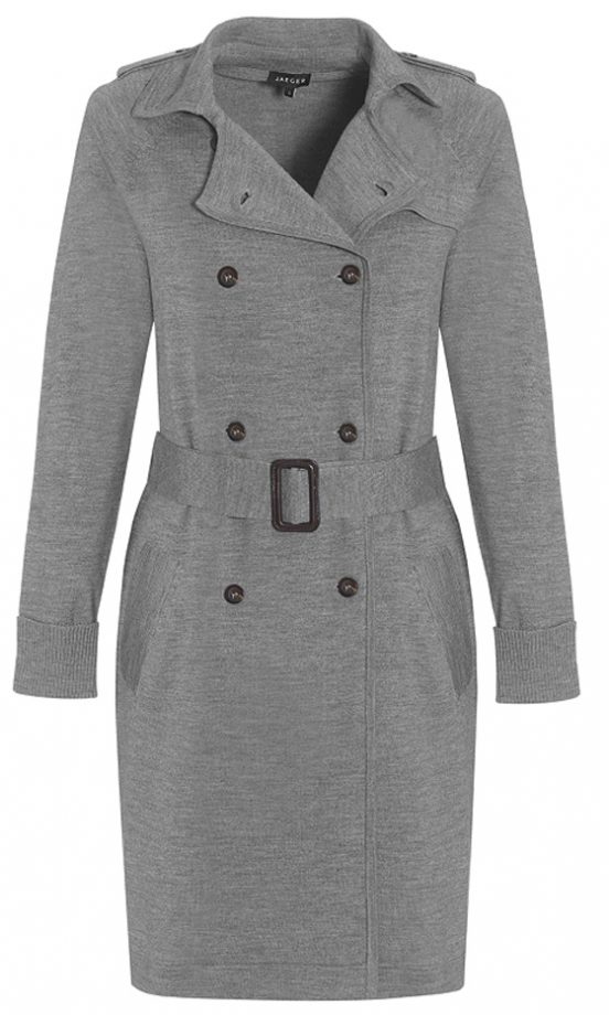 Jaeger Cashmere Blend Trench Knit, £149