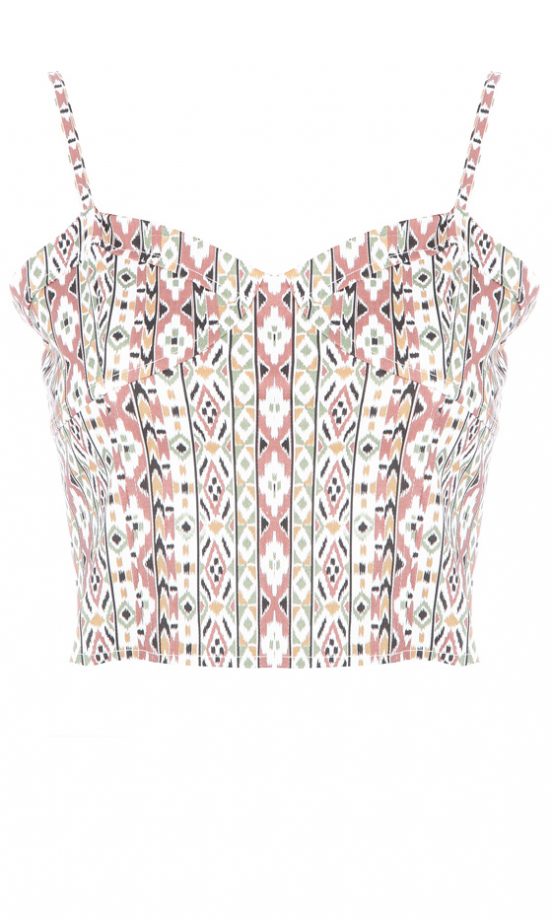 Missguided SS12 Pattern Crop Top