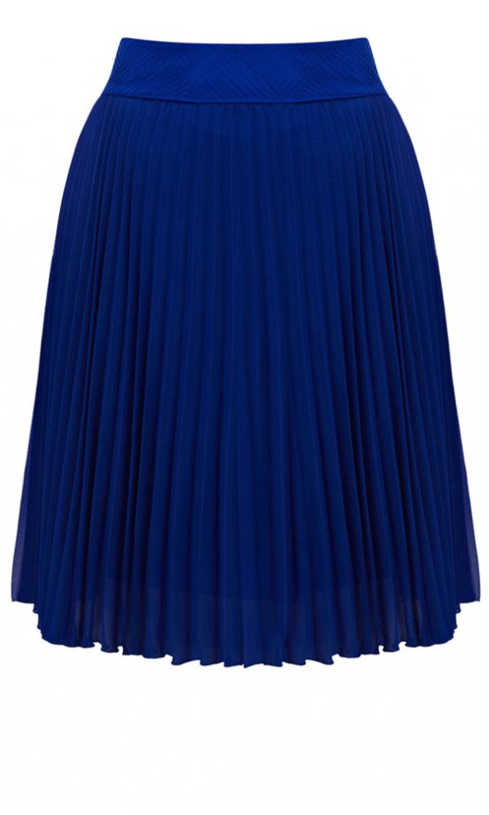 Karen Millen Blue Pleated Skirt, £105